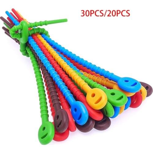 Silicone Cable Ties,Durable Zip Ties, Bag Seal Clips, Cable Straps, Bread Ties, Rubber Twist Ties for Home Office