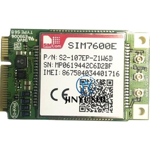 SIMCOM SIM7600E mini pcie 4G LTE cat1 42M module B1/3/5/7/8/20/38/40/41 Variant for EMEA/Korea/Thailand