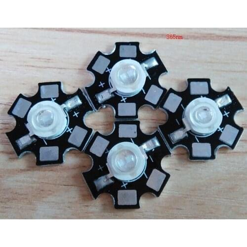 MIX High Power Light Beads 1/3/5w UV LED Diode With PCB 365nm