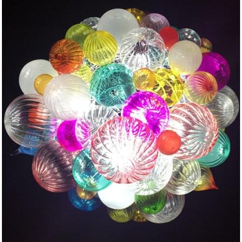 Modern Pendant Lamp Led Glass Chandelier Lighting for Home Living Room Dining Chandeliers Decoration Bedroom Indoor Fixture