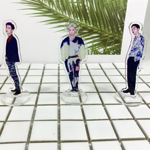 GOT7 Home Decore Korean Decoration Kpop Desk Decoration Concert Acrylic Transparent People Stand Dropshipping