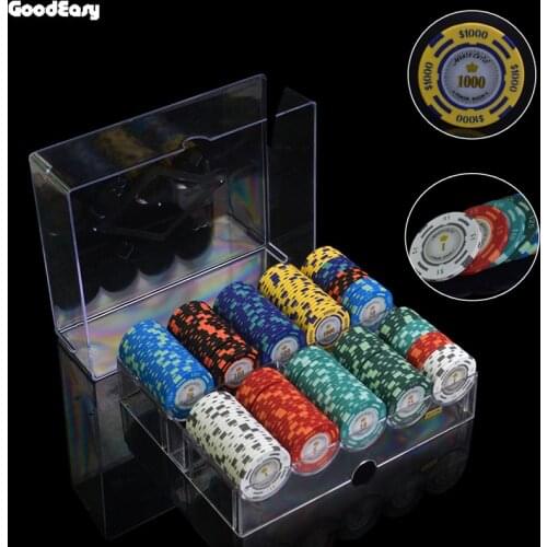 100-1000pcs/LOT Professional Texas Poker Chips Dollar Coins 14g Color Sticky Clay Chips Currency Wholesale Cheap Chips Sets