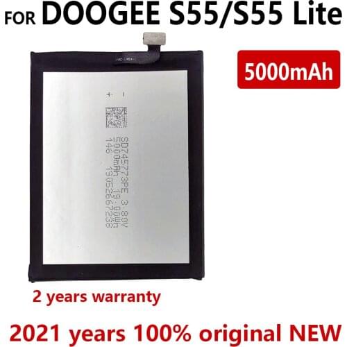 100% Genuine New Batteria 5000mAh For Doogee S55 Battery Phone Replacement Batteries For Doogee S55 lite with Tracking number