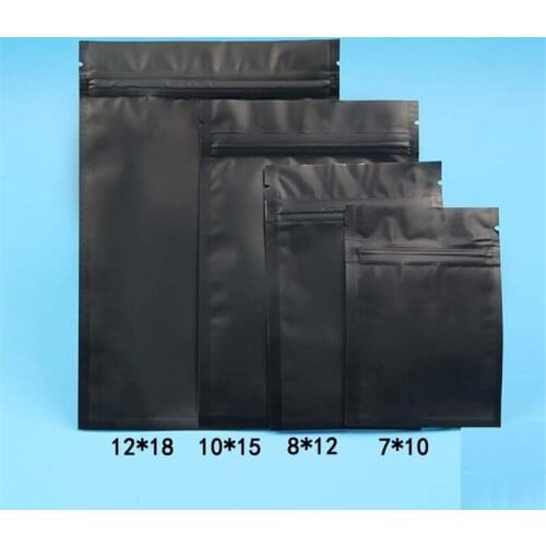 1500pcs/lot 5 colors barrier heat seal Retail Package bag black aluminum foil stand up pouches for tea snacks