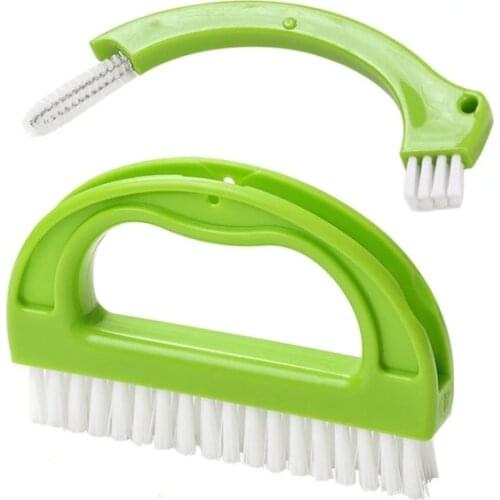 2 in 1 Tile Grout Cleaner Magic Cleaning Brushes Cleaning Tool Tile Cracks Wash Brushes Window Gap Cleaning Brushes