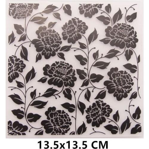 2021 Peony Flower Embossing Folders for File Papers Album Stencils Cards Making Template DIY 3D Scrapbooking Cutting Dies