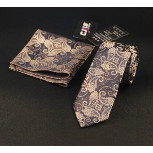 27colors Men polyester silk slim neck ties 6 cm+ pocket square handkerchief set fashion designer wedding suit 10sets/lot