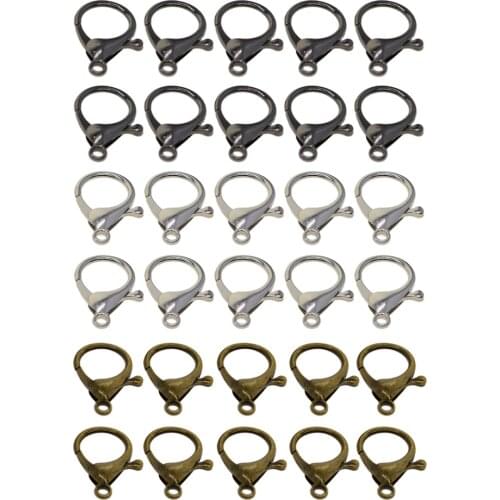 30pcs 33mm Large Lobster Clasp Clips Snap Hooks For King Ring Jewelry Making
