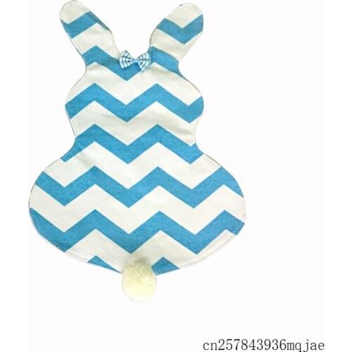 60pcs Chevron Easter Garden Flags Easter Decoration Banners Canvas with EVA Chevron Garden Flag 12x18 inch