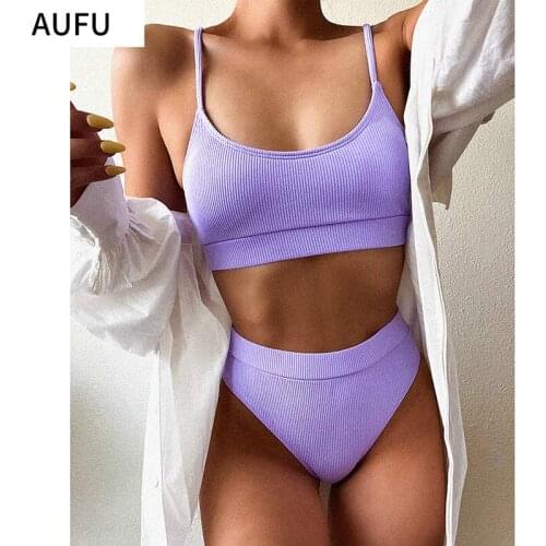 Высокие купальники AUFU China At AliExpress