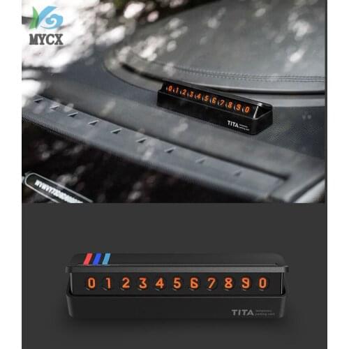 Car Parking Card Stop Sign Telephone Number Card Plate Hidden Design For BMW 123457 Series X1 X3 X4 X5 X6 f15 f16 f30 f34 f48