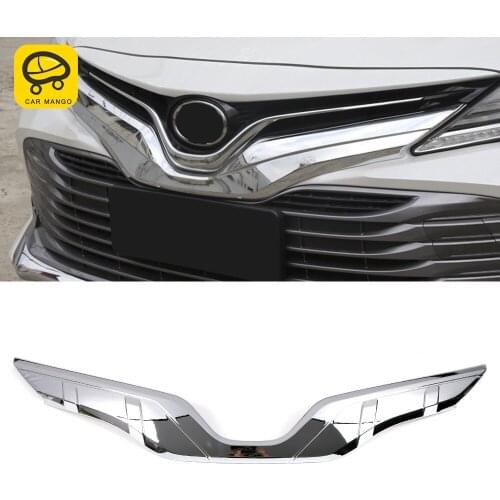 CarMango Car Accessories Front Rear Fender Bumper Plate Trim Pad Cover Frame Sticker Decoration for Toyota Camry XV70 2017-2020