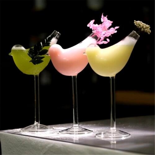 Irregular Cocktail Glass Bird Design Creative Wine Glass For Home Bar Hotel Restaurant Wedding Party Birthday Drinking Vessel