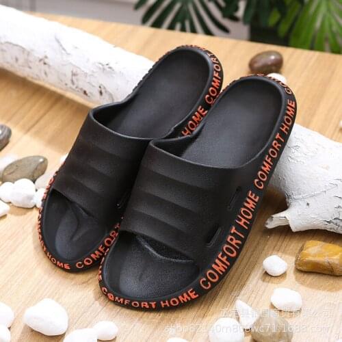 2021 Home Soft Slippers Ladies/mens Thick Bottom Slipper Women Indoor Bathroom Anti-slip Floor Slides Deodorant Silent Slippers