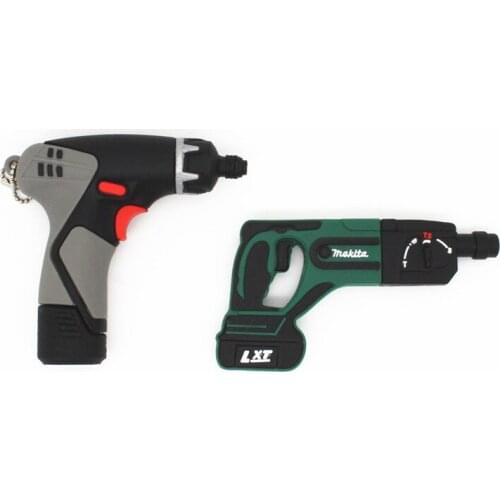 Hot sale Pen drive electric drill model usb flash drive 4GB 8GB 16GB 32GB USB 2.0 tool Memory Stick 64GB U DISK pistol Pendrive