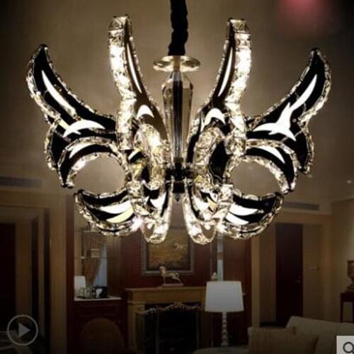 Art creative candle LED crystal chandelier Villa chandelier luxury living room lamp fashion restaurant lighting led lighting