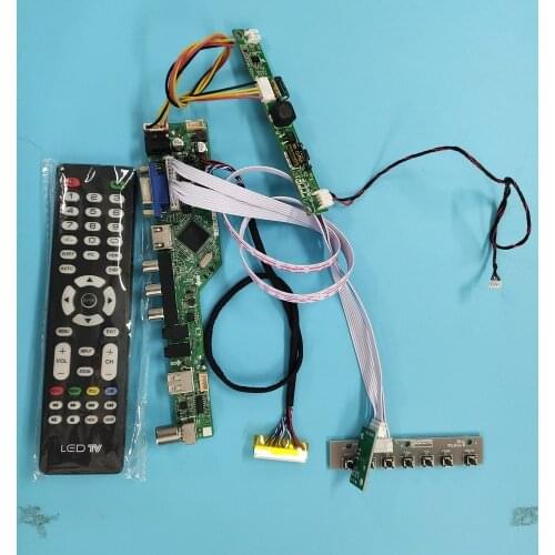 Kit for LM240WU8-SLD2 VGA HDMI USB LCD TV AV Panel monitor 30pin 1920X1200 Controller board 24" DIY CVBS LED LVDS