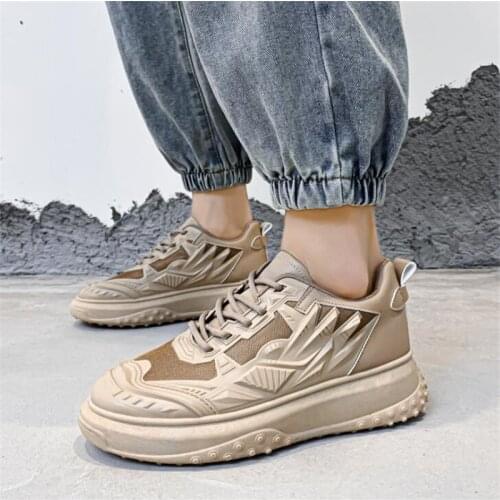 Comfortable Casual Men Sneakers Fashion White Shoes Platform Daddy Shoes Male Damping Outdoor Jogging Shoes Zapatillas Hombres