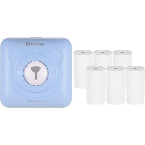 Mini Camera Pocket Cam with BT+USB Lovely Picture Paper Camera with Instant 6 57*30mm Thermal Receipt Paper For Kids Girls Gifts