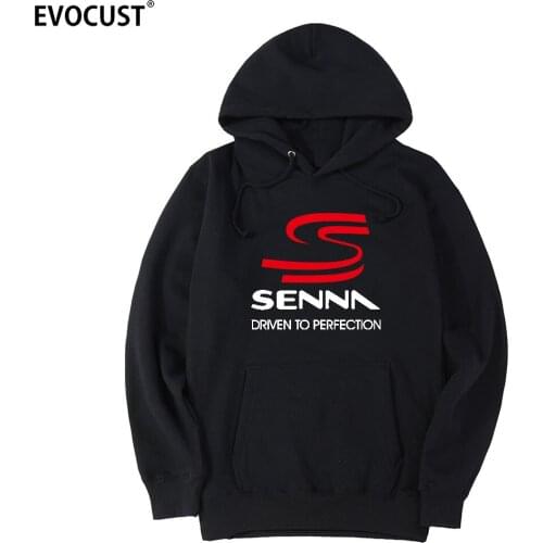 Ayrton senna DRIVEN TO PERFECTION men Hoodies Sweatshirts women unisex Combed Cotton