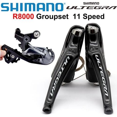 SHIMANO Ultegra R8000 Groupset 2x11 Speed R8000 Derailleurs Road Bicycle ST+RD Dual Control Lever Rear Derailleur SS GS original