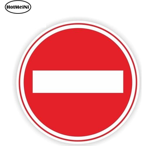 HotMeiNi 13cm x 13cm TRAFFIC INTERDICTION Warning Sticker for Safety Laptop Tablet PC Bumper Door Decal Reflective Car Sticker