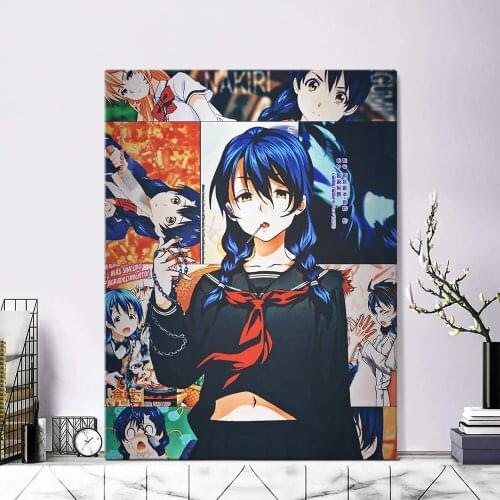 Canvas Print Shokugeki No Souma Megumi Tadokoro Painting Wall Art Poster Modular Cuadros Home Decor Picture Living Room No Frame
