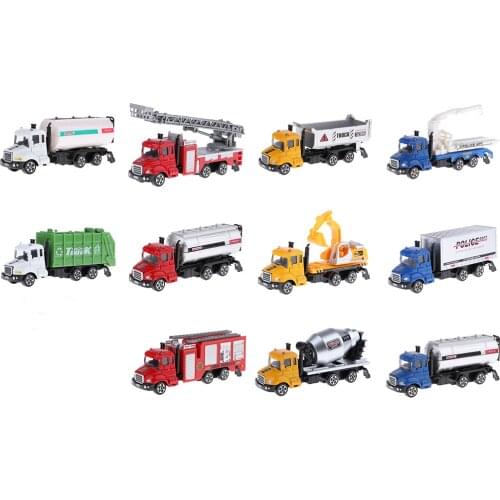 Multiple Construction Engineering Truck Pretend Toy Party Favor for Kids Boy