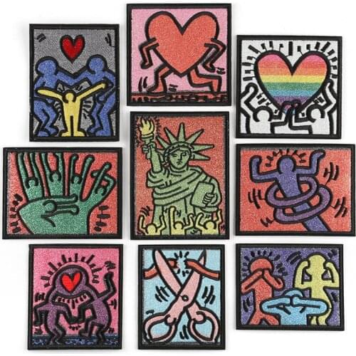 New High-quality Shiny Cute Cartoon Love Character Pattern Patch DIY Clothing Accessories Decoration Supplies