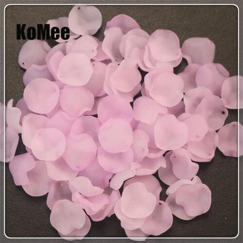 Wholesale 200pcs/lot Multi Colorful Acrylic Flower Leaf Beads 15mm Fashion DIY Handmade Charm Fit Daily Home Decoration Ornament