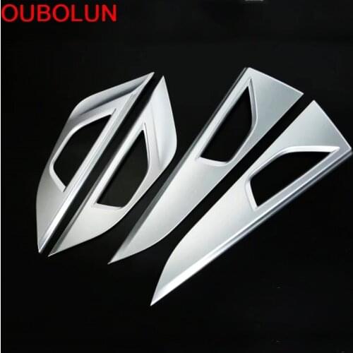 OUBOLUN ABS Matte For Subaru Crosstrek SUV Hatchback 2017 2018 2019 Inner Door Handle Cup Bowl Cover Interior Accessories