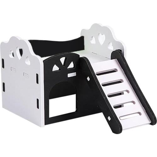 1pc Hamster Plastic Hideout Washable Small Animal Hideout House Hamster Cage House Bed Nest Hamster Toy Pet Supplies