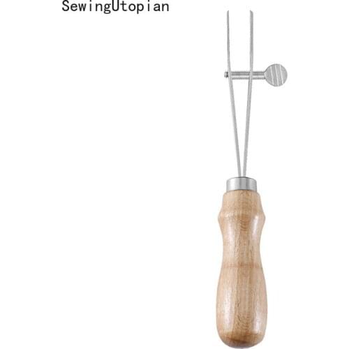 Adjustable Leather Craft Edge Creaser Skiving Tool DIY Stainless Steel Leather Adjustable Edge Leather Tool Craft