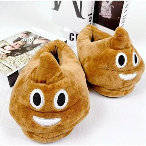 Winter Indoor Cotton Mop Warm Expression Cotton Mop Adult Stool Super Soft Cotton Slippers Cartoon Home Plush Cotton Slippers