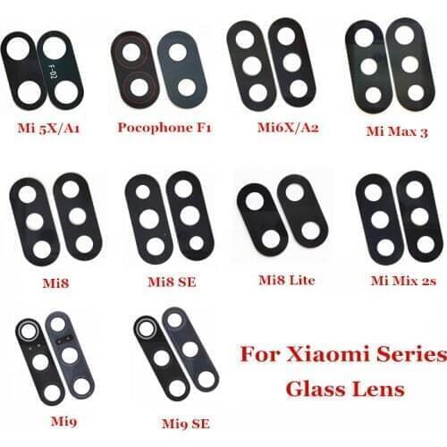 10x Rear Back Camera Glass Lens with Adhesive sticker For Xiaomi Mi Mi5X Mi6X A1 A2 Mi8 Mi9 SE Lite Max 3 Mix 2S Pocophone F1