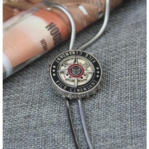 Vintage Bolo Tie Metal Men Cowboy