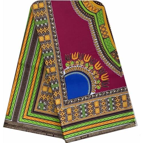Dashiki wax fabric 2020 african Fabric for dress wax print cotton fabric Textile 6yards garment material