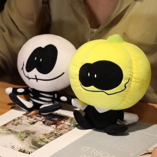 Zqswkl 30cm friday night funkin doll plush toys anime plush hugs halloween cute soft toys for girls and boys pumpkin