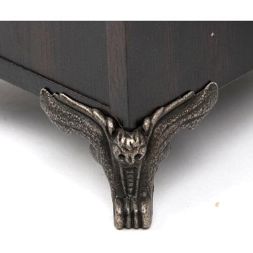 12pcs/set Fittings Furniture Vintage Drawer Wood Box Owl Pattern Corner Protector Decorative Feet Leg Decorative corners