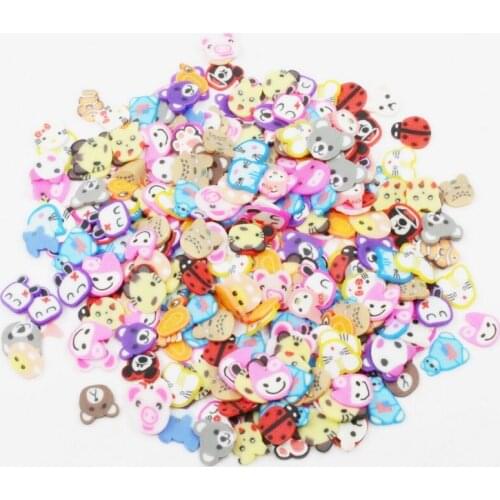 20g/lot Animals Pets Polymer Clay Floating Charms for Living Memory Glass Floating Lockets Jewelry Accessori