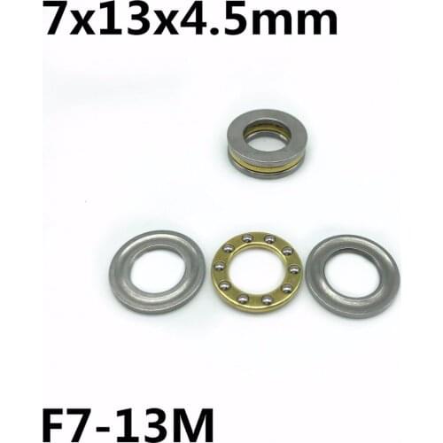 50Pcs F7-13M 7x13x4.5 mm Axial Ball Thrust Bearing plane thrust ball bearing High quality