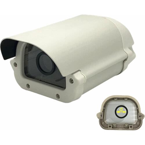 6inch Outdoor Waterproof CCTV Camera Housing Weatherproof Aluminum Alloy Casing Cover with Lens Cutout for Security Box Camera