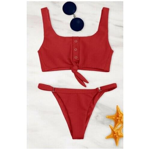 Women Sexy Padded Push-up Bandage Bikini Triangle Thong Underwear Swimwear Swimsuit Bathing Sets