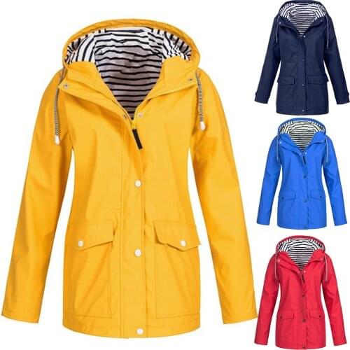 Cheap Clearance ！2020 Women Jacket Coat Waterproof Transition Jacket Outdoor Hiking Clothes Lightweight Raincoat Womens Raincoa