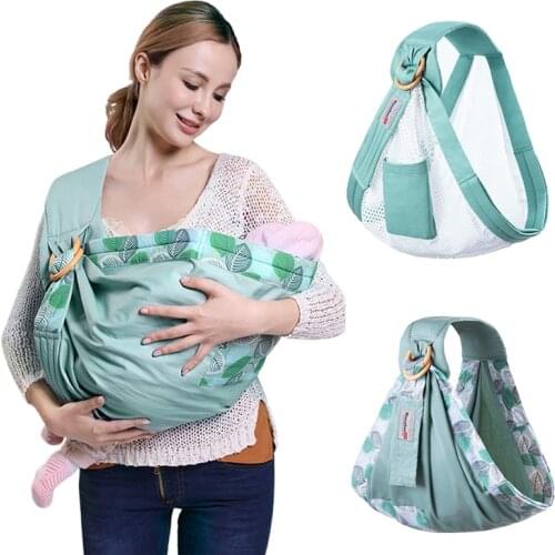 Baby Wrap Ring Sling Baby Carrier Backpack Nursing Cover For Infants Toddlers Soft Wrap Kangaroo Breathable Bag Natural Cotton