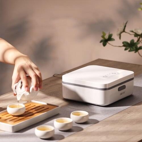 Teacup storage disinfection box office small Kung Fu tea cup tea set drying disinfection cabinet machine household mini