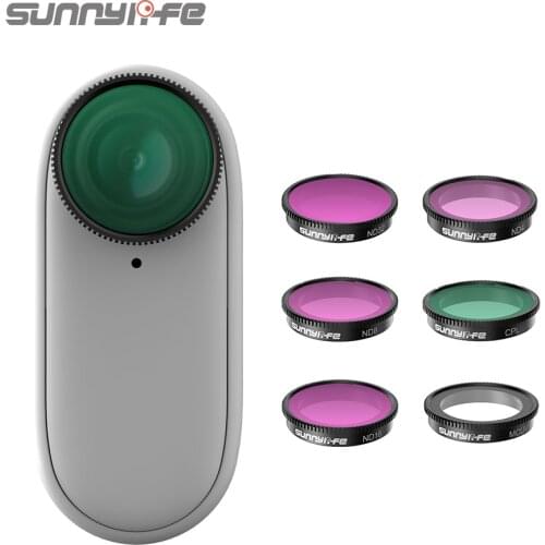 Sunnylife Camera Lens Filters For Insta360 GO2 CPL ND4 ND8 ND16 ND32 MCUV Waterproof Oil-Proof Scratch-Proof Camera Accessories