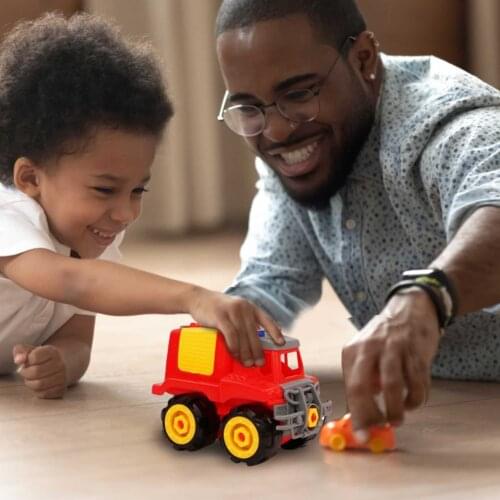 Engineering Bulldozer Crane Dump Truck Technical Building Blocks City Construction Vehicle Car Bricks Toy For Children