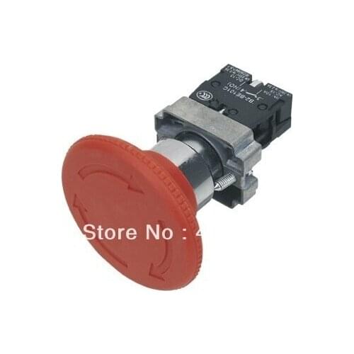 XB2BS642C Emergency stop push button switch turn to release 1NC Mushroomhead dia 60MM Control Panel Switch