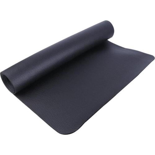 180x60cm Exercise Mat Home Gym Fitness Equipment For Treadmill Bike Protect Floor Mats Running Machine Shock Absorbing Pad Black